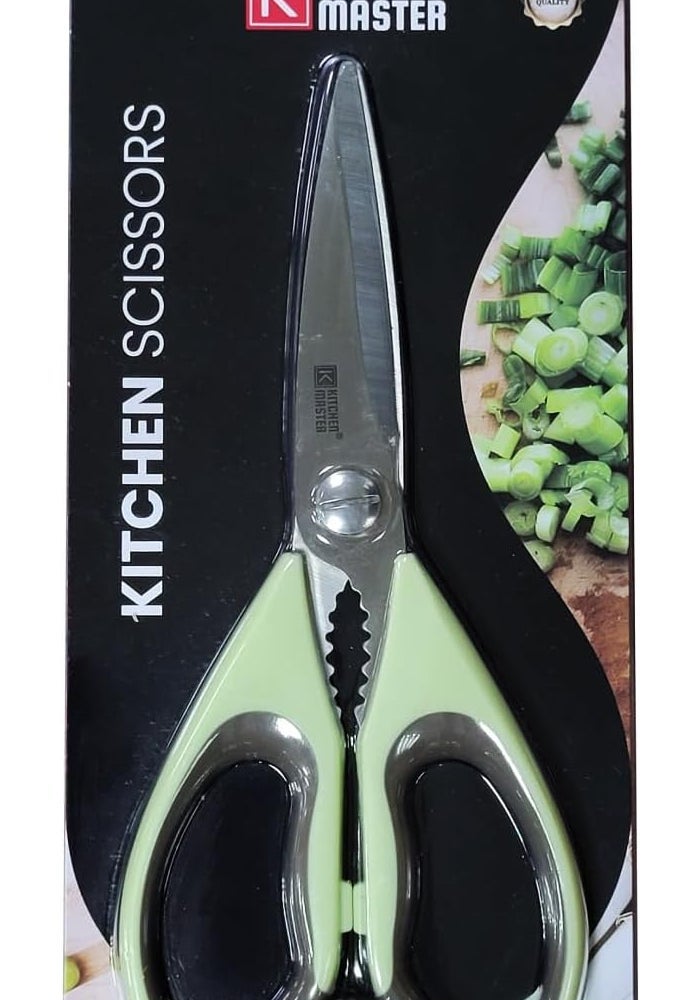 Kitchen Master All-Purpose Kitchen Shears (Green) | Heavy-Duty Utility Scissors - Image 3